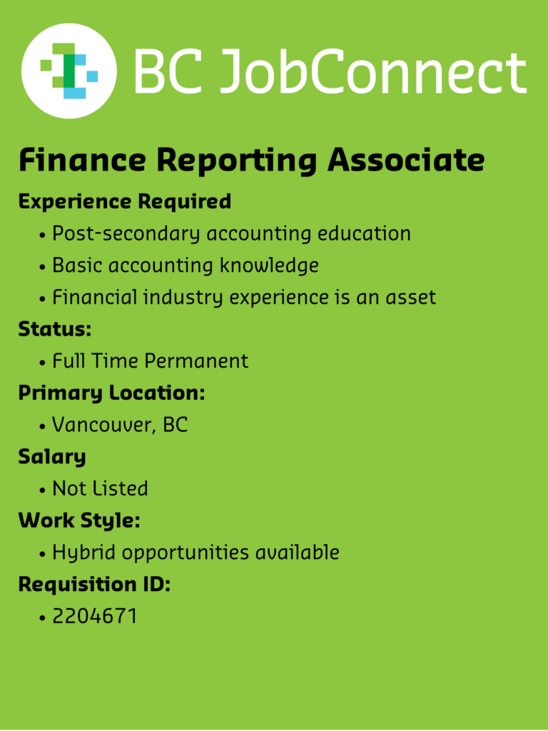 Featured Job Postings IECBC BC Job Connect